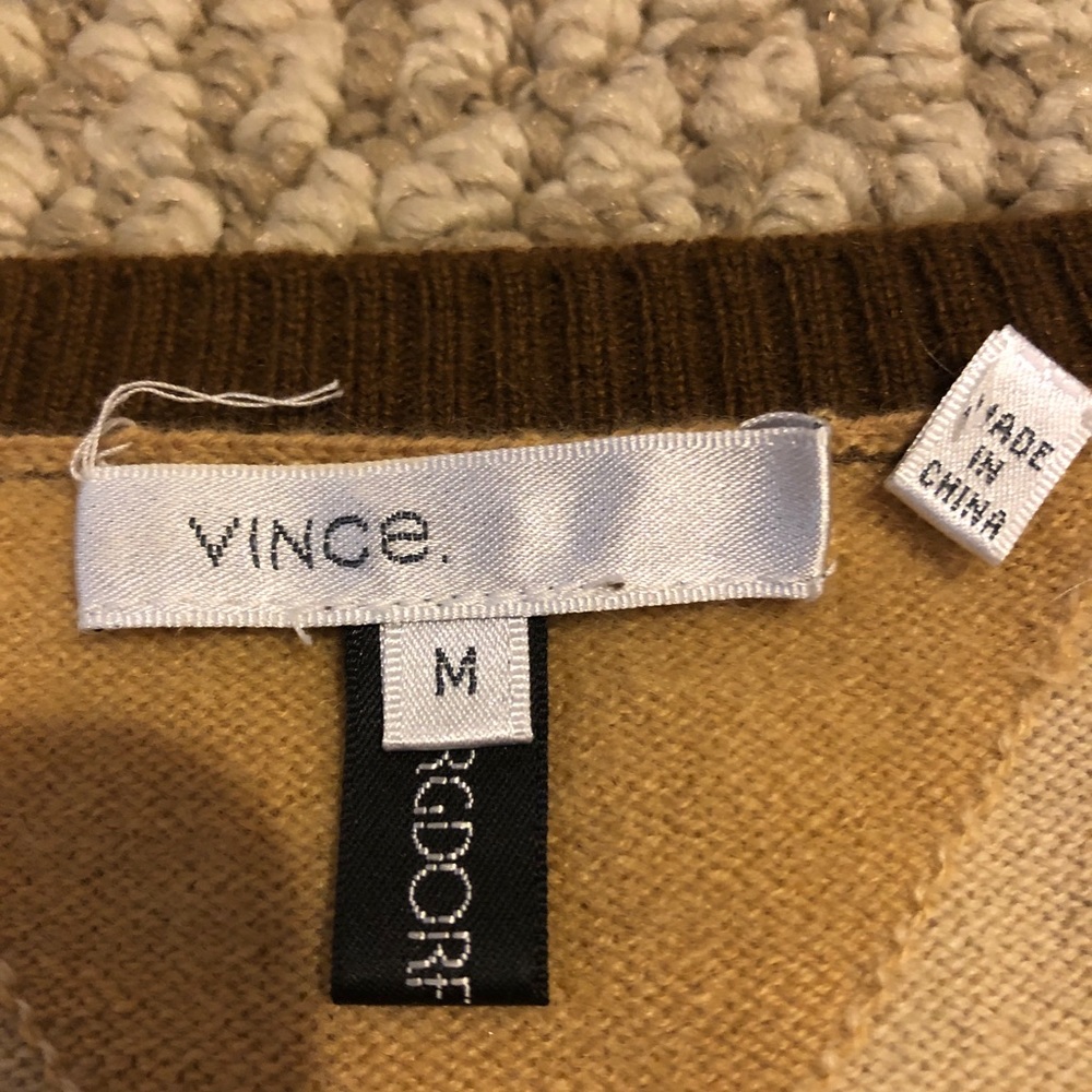 Vince Bergdorf Argyle Sweater M - Picture 2 of 5